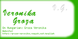 veronika groza business card